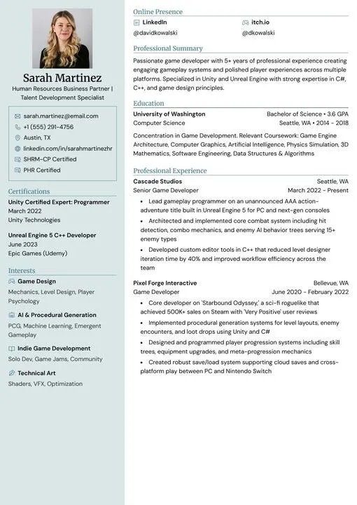 Elegant template preview